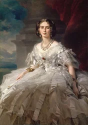 Prinsessan Tatiana Jusupova - Porträtt av prinsessan Tatiana Jusupova (1828-1879), av Franz Xaver Winterhalter (1805-1873). Olja på duk, ca 1858. Mått: 148 x 104 cm. Eremitaget, Sankt Petersburg