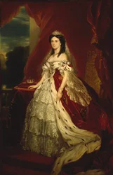 Prinsessan Augusta av Saxe-Weimar-Eisenach 1811-1890, drottning av Preussen, ca 1859.