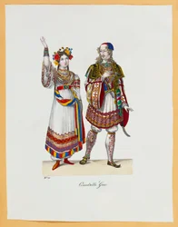 En samling maskeraddräkter, 1827