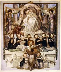 Illustration från Dantes gudomliga komedi, Paradiso, Canto XXXIII, 1921 (wc på papper)