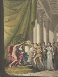 Allegory of Victory: Soldat blir krönt av lagerbär, ca. 1814.