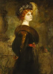 Porträtt av Lily Merk, omkring 1902
