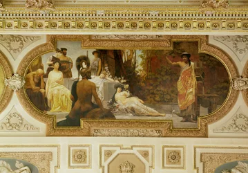 Wien Burgtheater, trappa: Antik improvisatör