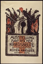 Utställning av det bayerska krigets byte till förmån för Röda Korset, 1915