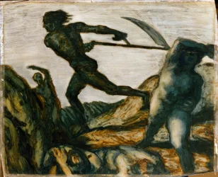 Skördemannen, målning, omkring 1923
