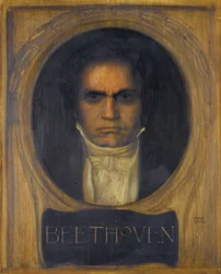 Porträtt av Ludwig van Beethoven