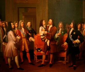 Louis Hersent - Peter I av Ryssland och Louis XV av Frankrike