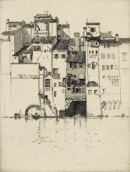 På Arno, 1900-talet (etsning)