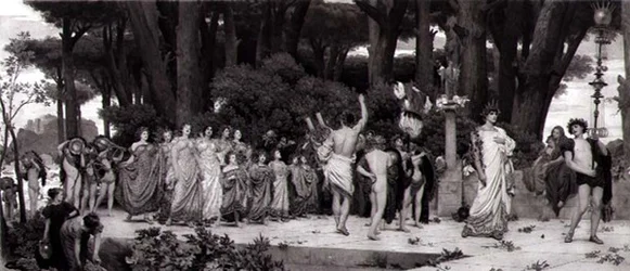 Daphnephoria, tryckt i Paris av Photogravure Goupil, utgiven av Fine Art Society.