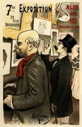 7:e utställningen av Salon des 100 december 1894 affisch, 1894