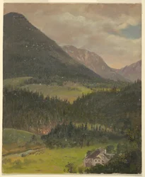 Bayerska alperna landskap