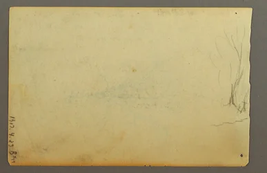 Teckning, Ett lövfritt träd, februari 1845
