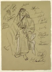 Teckning, Arabian Man, troligen februari 1868
