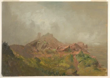 Ritning, Basen till det amerikanska fallet, Niagara, 1856-58