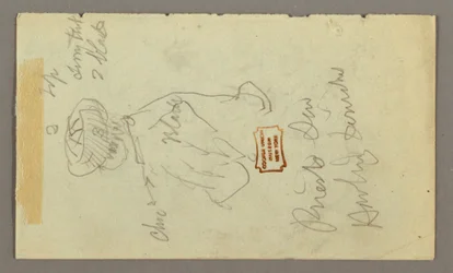 Teckning, Pojke med turban, möjligen 1868