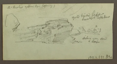 Teckning, Canyon, möjligen 1868