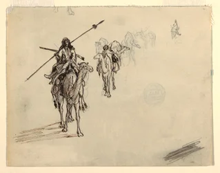 Teckning, Karavan på mars, februari 1868