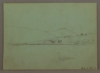 Ritning, Kefalonia, Grekland, april 1869