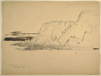 Ritning, Cliffs, september 1851