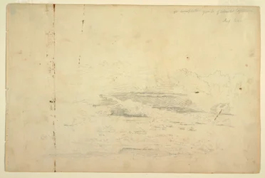 Teckning, Molnstudier, augusti 1844