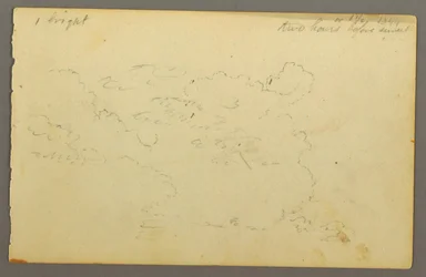 Teckning, Molnstudie, 1844
