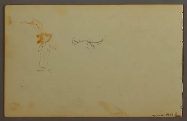 Teckning, Molnstudie, 1844