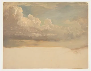 Teckning, Molnstudie, mars 1871
