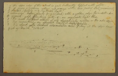 Teckning, Molnstudier, möjligen 1844