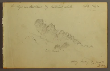 Teckning, Molnstudie, 1844
