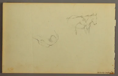 Teckning, Molnstudie, 1844