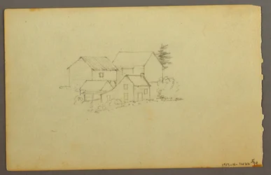 Teckning, Molnstudie, 1844