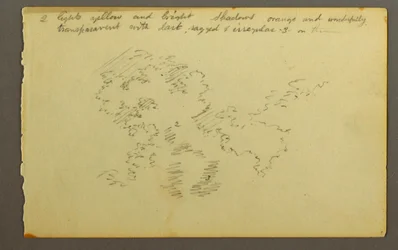 Teckning, Molnstudie, 1845