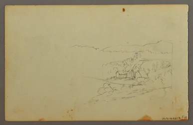 Teckning, Molnstudie, möjligen 1844