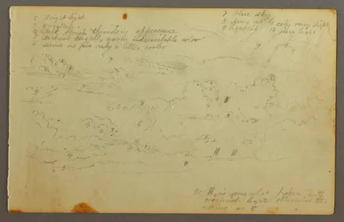 Teckning, Molnstudie, möjligen 1844
