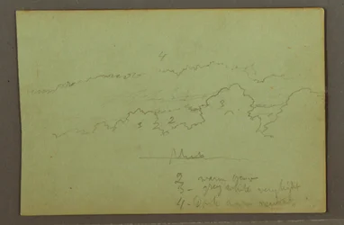 Teckning, Molnstudie, möjligen 1856