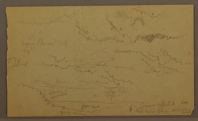 Teckning, Molnstudie, möjligen 1860