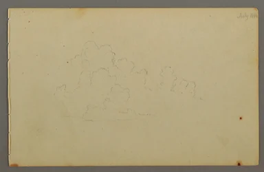 Teckning, Moln, 1844
