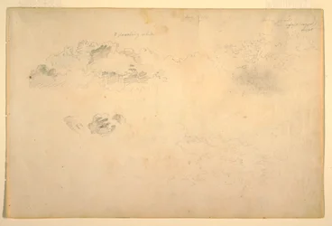 Teckning, Moln, 1844