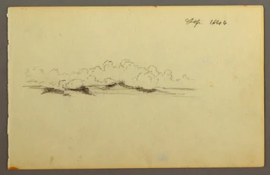 Teckning, Moln, 1844