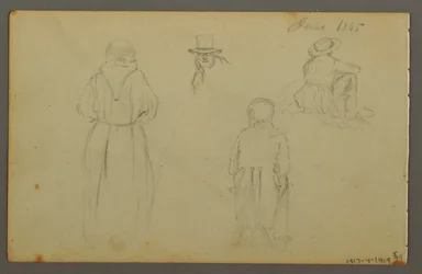 Teckning, Moln, 1844