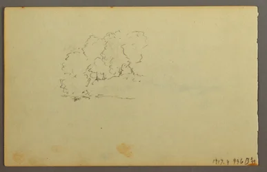Teckning, Moln, 1844