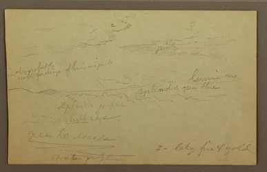 Teckning, Molnig himmel, möjligen 1860-tal