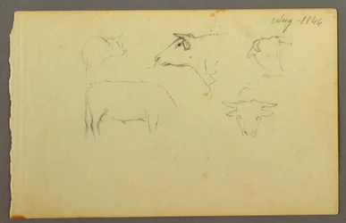 Teckning, Kor, 1844