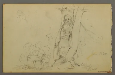 Ritning, avlägsna ekonomibyggnader, 1844