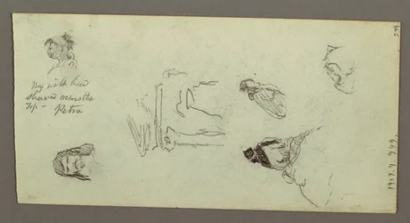 Teckning, Figurstudier, Ridge, möjligen 1868