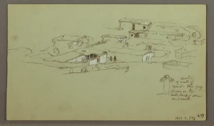 Ritning, Flat Rocky Hill, 4 maj 1868