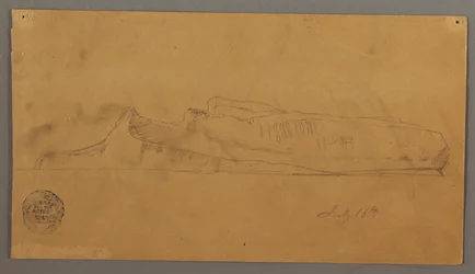 Teckning, flytande isberg, 16 juli 1859