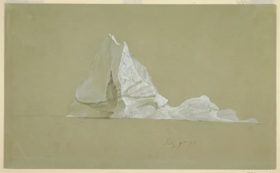 Teckning, flytande isberg, 9 juli 1859