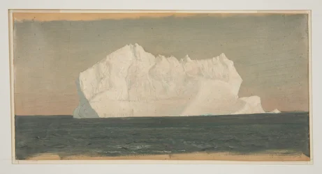 Teckning, flytande isberg, juni eller juli 1859