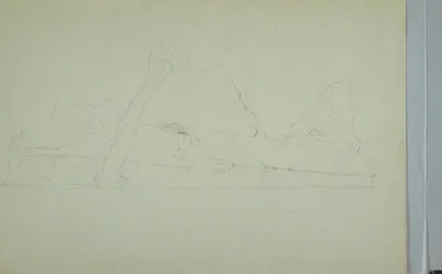 Teckning, flytande isberg, juni eller juli 1859
